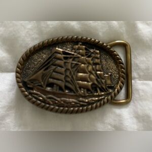 Nautical Brass Belt Buckle